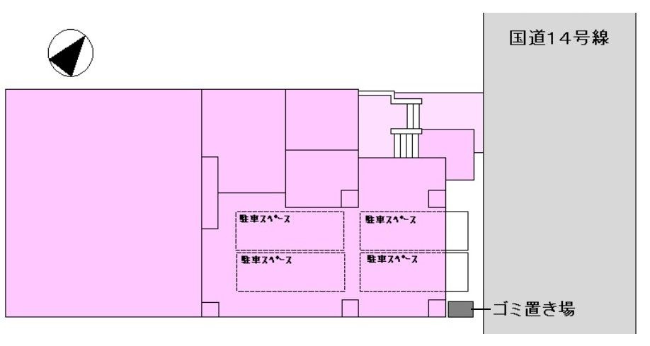 フィオーレ西船の駐車場