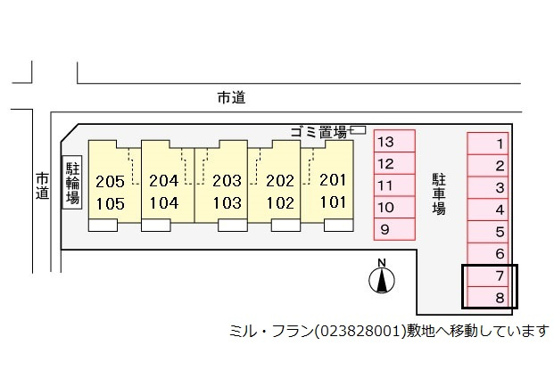 アミ・フランの区画図