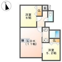 トラミッドヴィラ花田の間取り