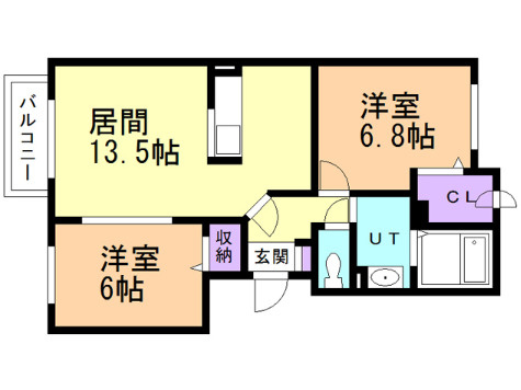 チセコロカムイの間取り