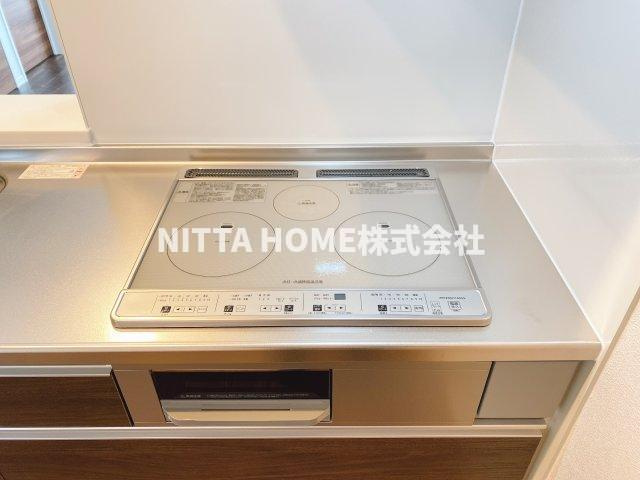 プルニエールのキッチン|3口コンロのIHクッキングヒーターになります(^^)