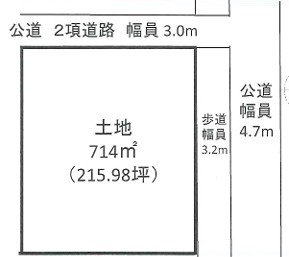 伊勢崎市美茂呂町の土地図
