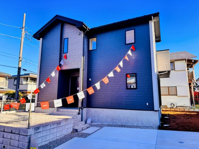 八王子市　絹ケ丘　新築一戸建て　３期の外観|～長沼駅徒歩13分　敷地71坪超のゆとりある邸宅～