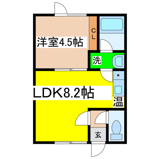 コーポリベラルの間取り