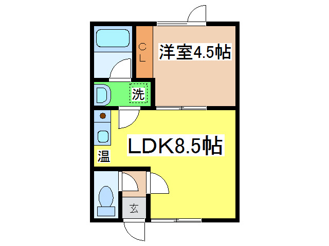 コーポリベラルの間取り