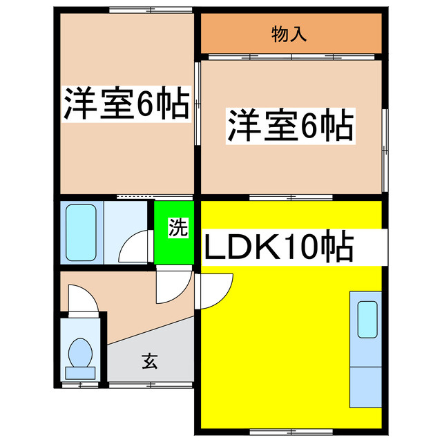 中井ハイツの間取り