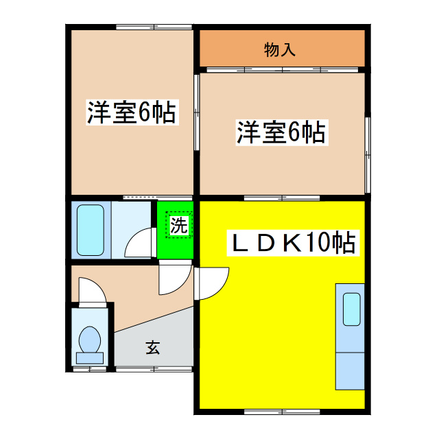 中井ハイツの間取り