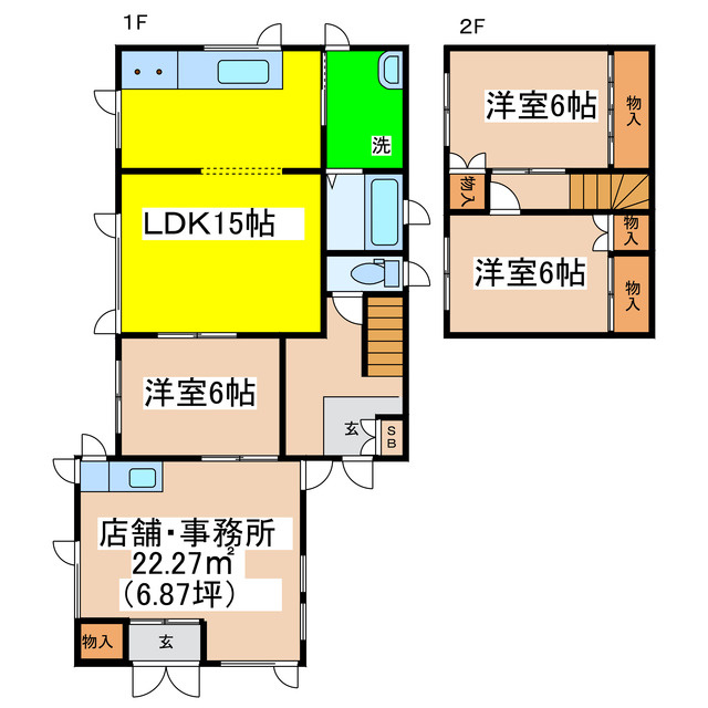 大楽毛西２－３０－１６店舗付住宅
