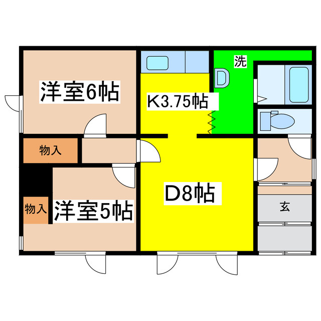東宝ハイツの間取り
