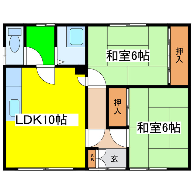 懸マンションの間取り