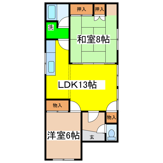 星が浦大通杉本ＭＳの間取り