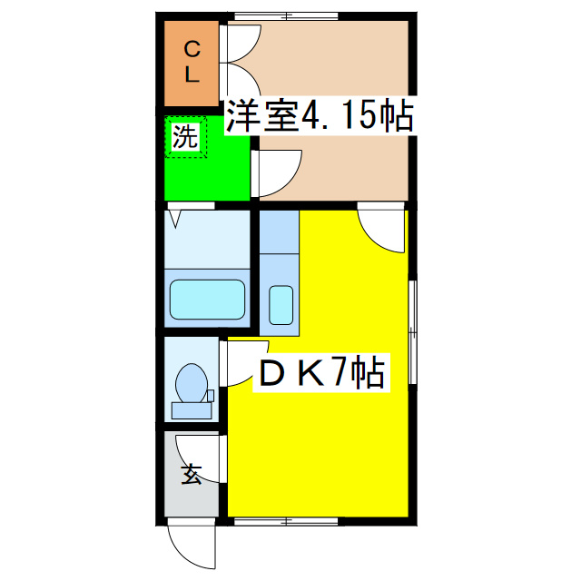 ヒラサワアパートの間取り