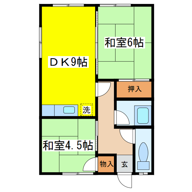 松田マンションの間取り