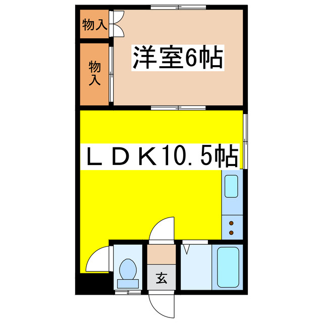 富士見西棟の間取り