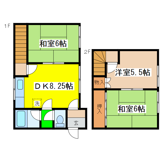 ハイツふちもとの間取り