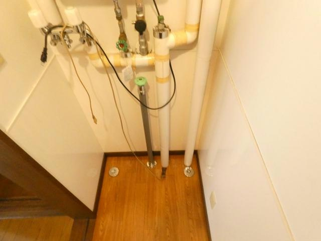 リースハウスパイオニアの洗面所