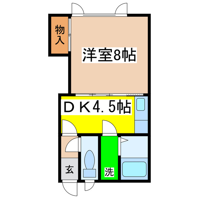 ハイムかん田の間取り