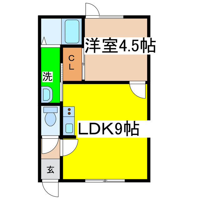 レインボーコートⅡの間取り