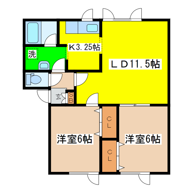 ハイセレール恵の間取り