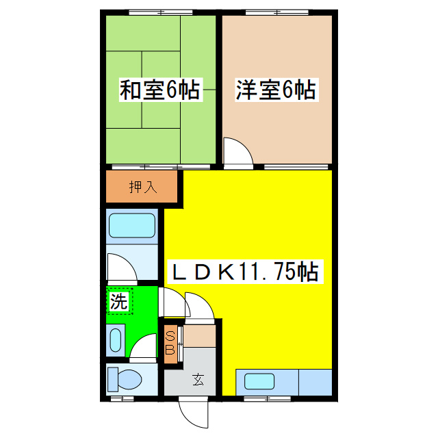 万年青マンションの間取り
