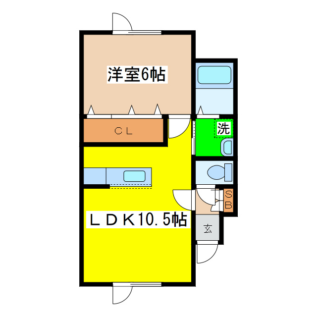 フラワーマンションⅤの間取り