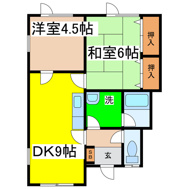 小嶋ハイツの間取り