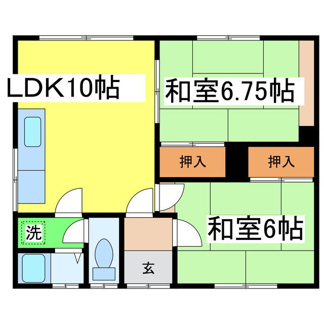 やまとマンション（愛国東３）の間取り