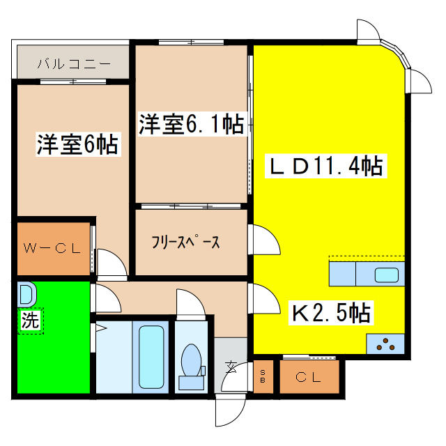 シャルールの間取り