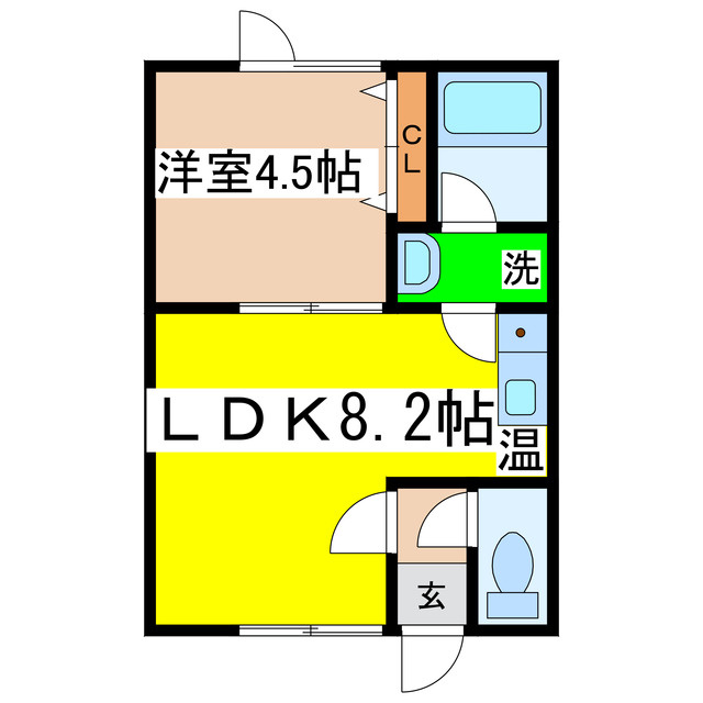 コーポリベラルⅡの間取り