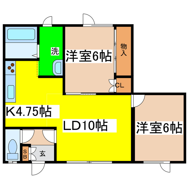 ハピネスⅢの間取り