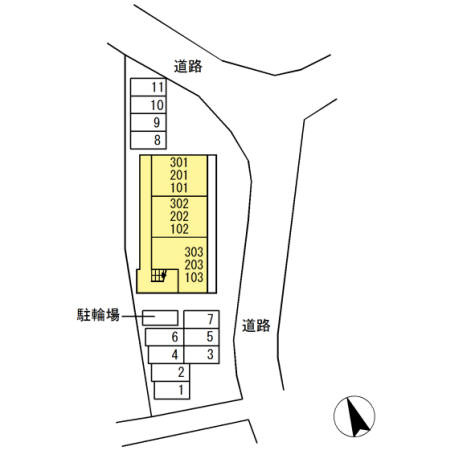 グレイスハイツの区画図