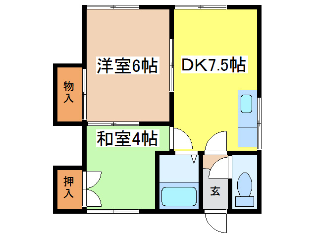 マンションむらさきの間取り