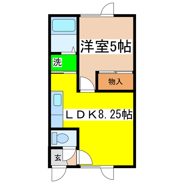 イシュタール鶴巣の間取り