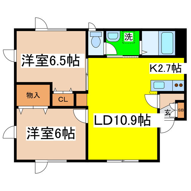 メゾンセレストⅡの間取り