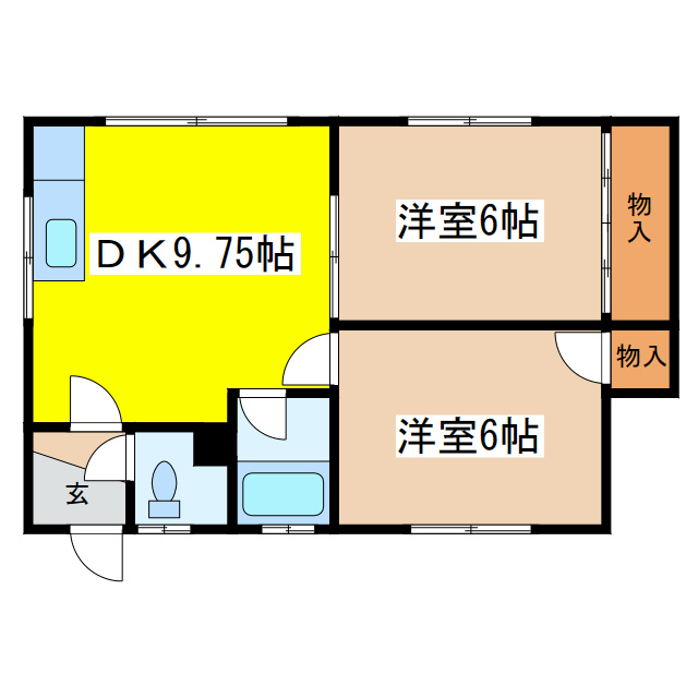 オリーブハウス２の間取り