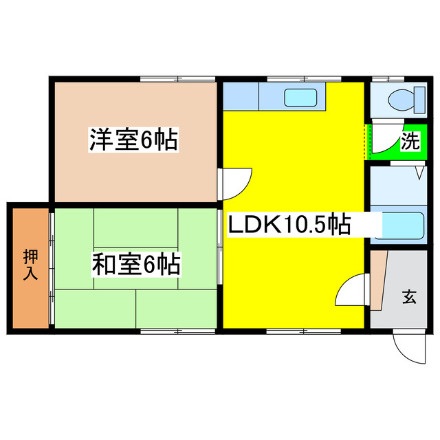 阿部ハイツの間取り