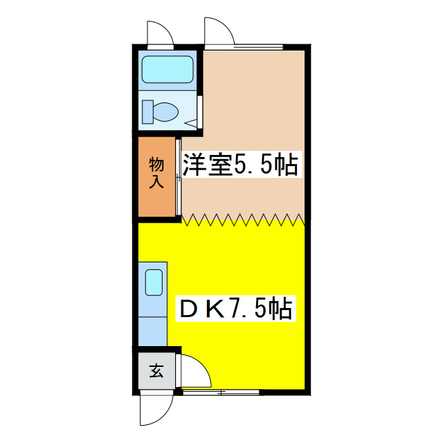 コーポ翠の間取り