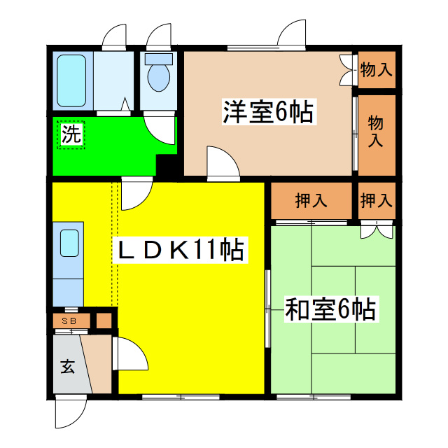 コーポ翠の間取り