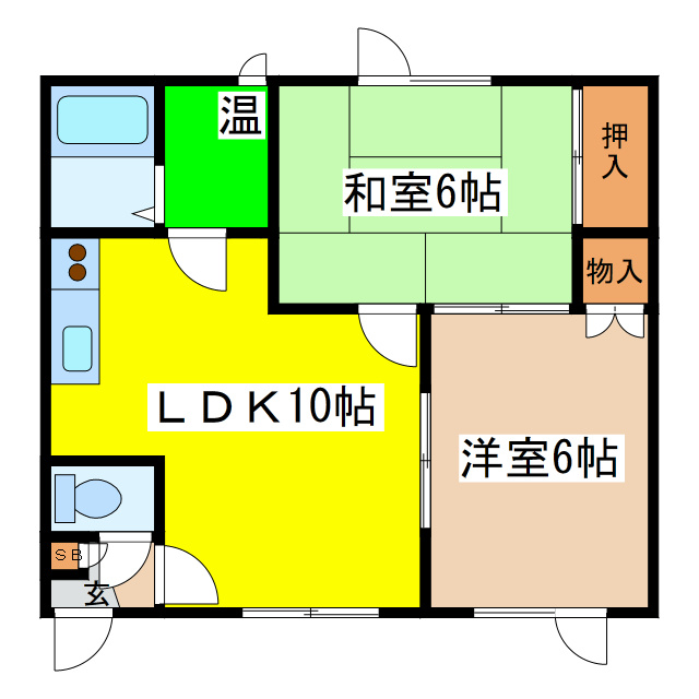 コーポみきの間取り