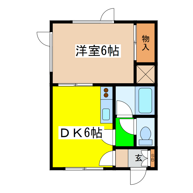 コーポみきの間取り