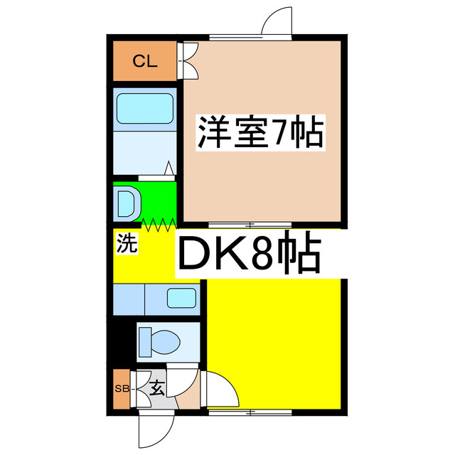 ハイツ雄飛の間取り