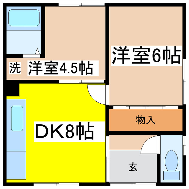 中井マンションの間取り