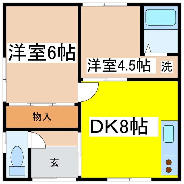中井マンションの間取り