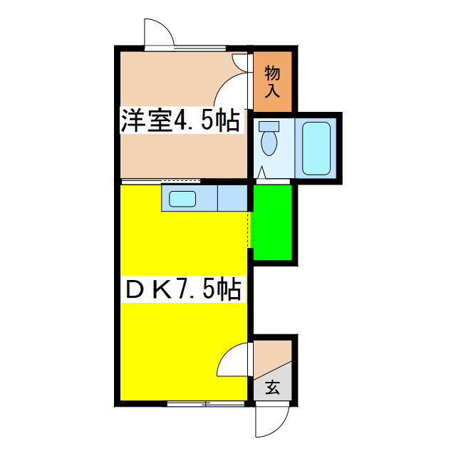 アルファ芦野の間取り
