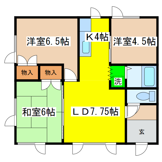 青柳ハイツの間取り