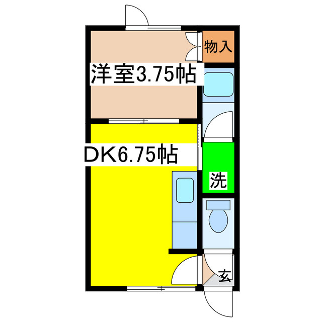 コーポアルファの間取り