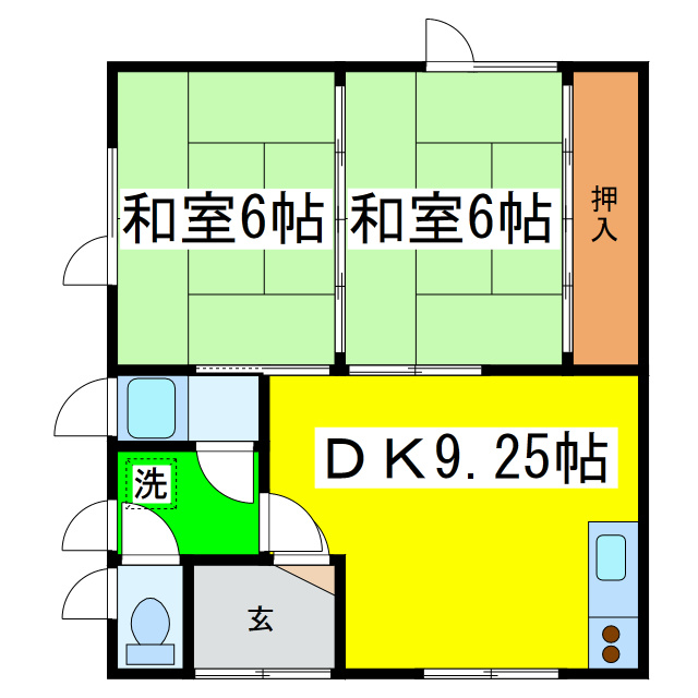 サカエマンションの間取り