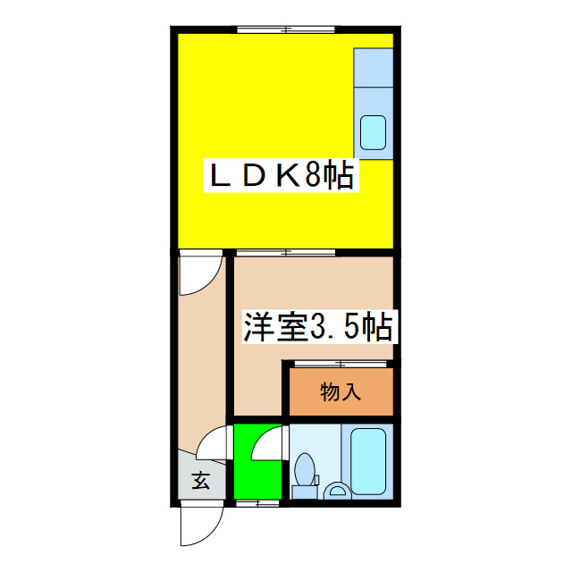 グリーンハウスⅡの間取り