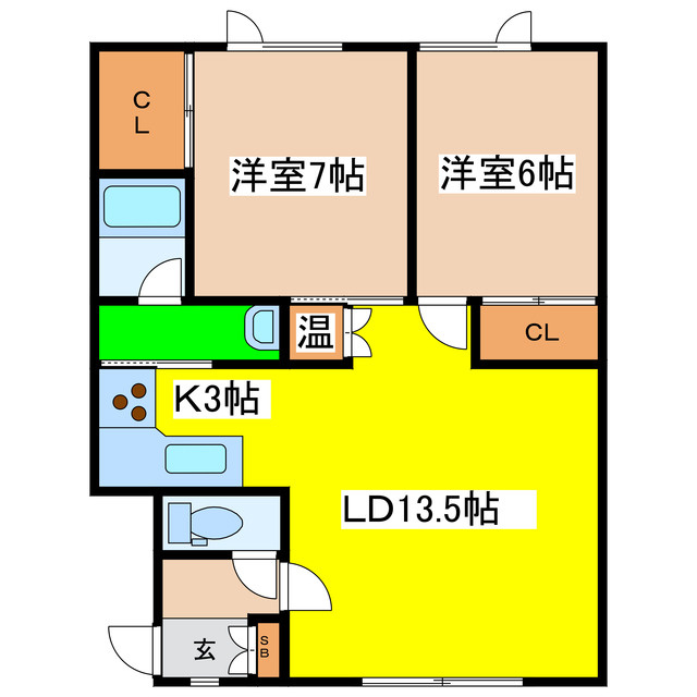 フリージアＳの間取り