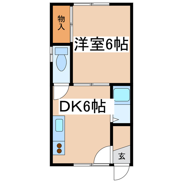 ハイツいこいの間取り